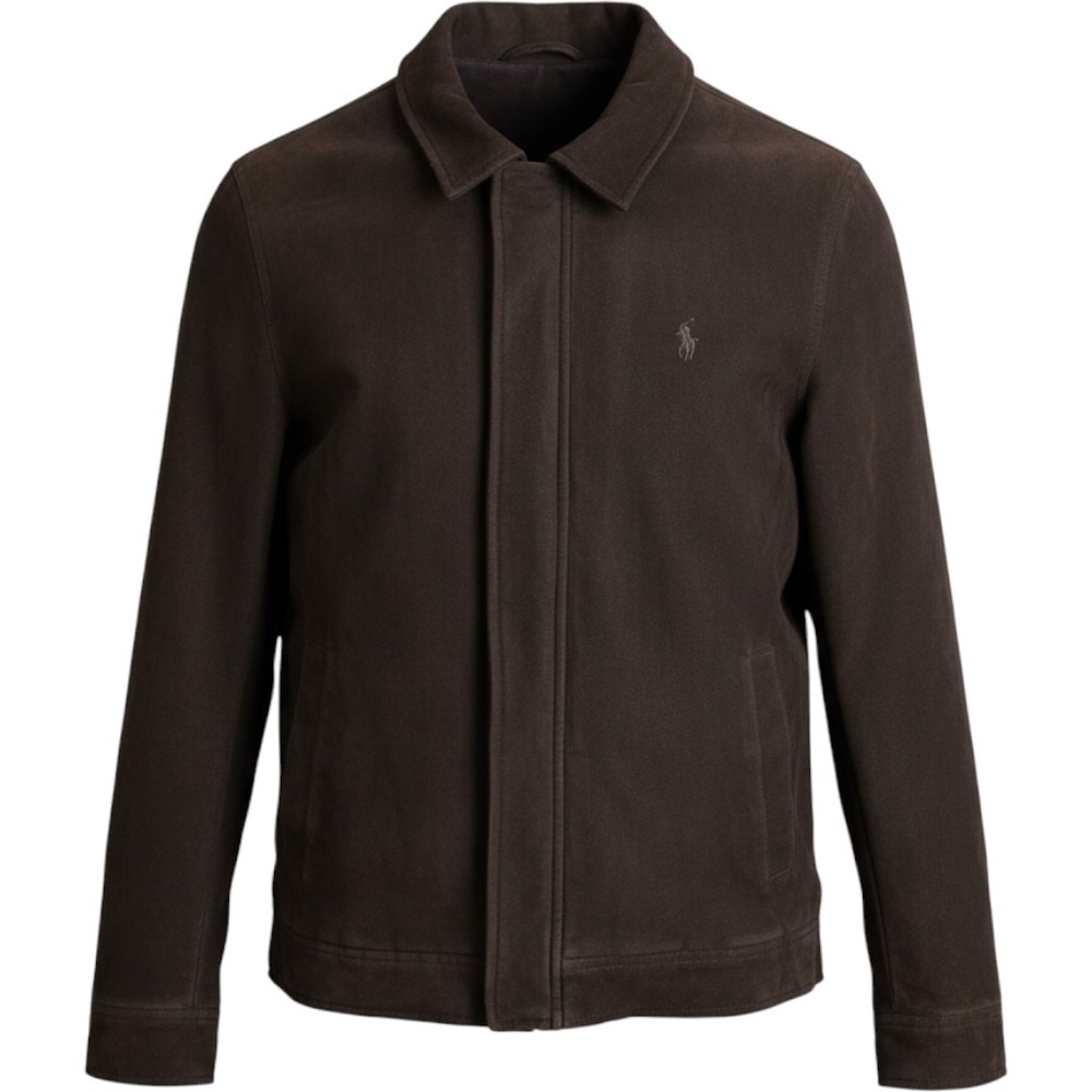 Polo Ralph Lauren Harrington Jacket Mens Large Black Quilted Lining Cotton Zip